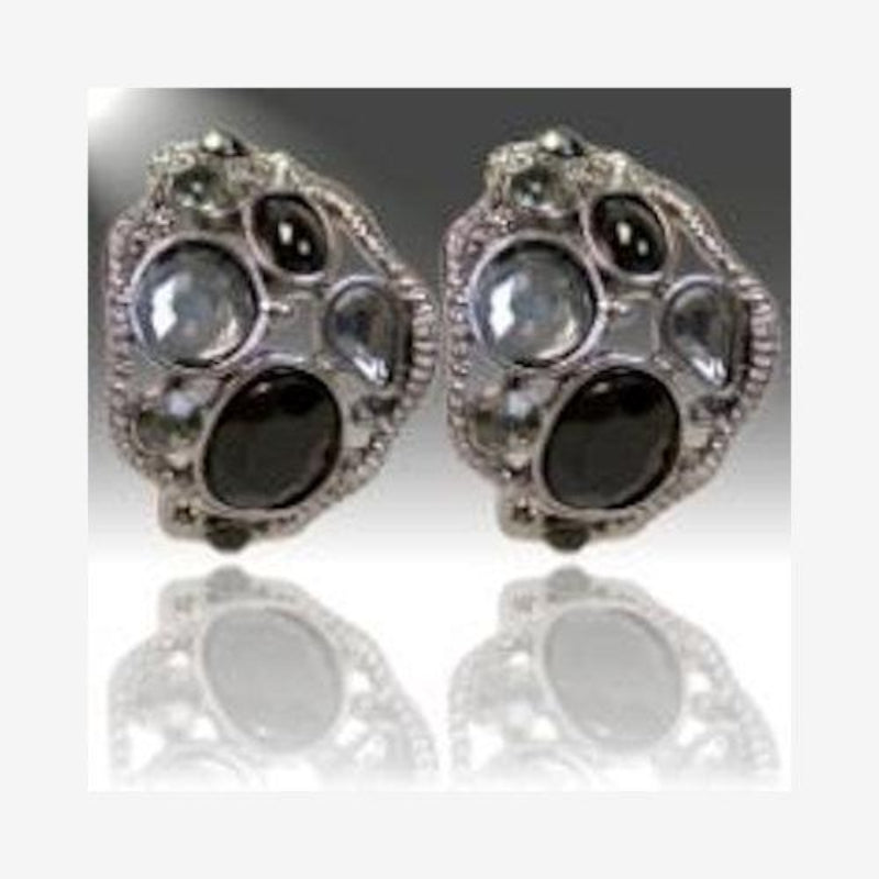 Stunning Black and Gray Earrings