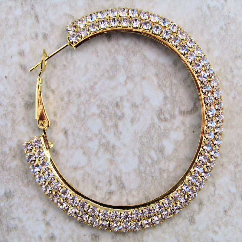 Dazzling Gold Hoop Earrings