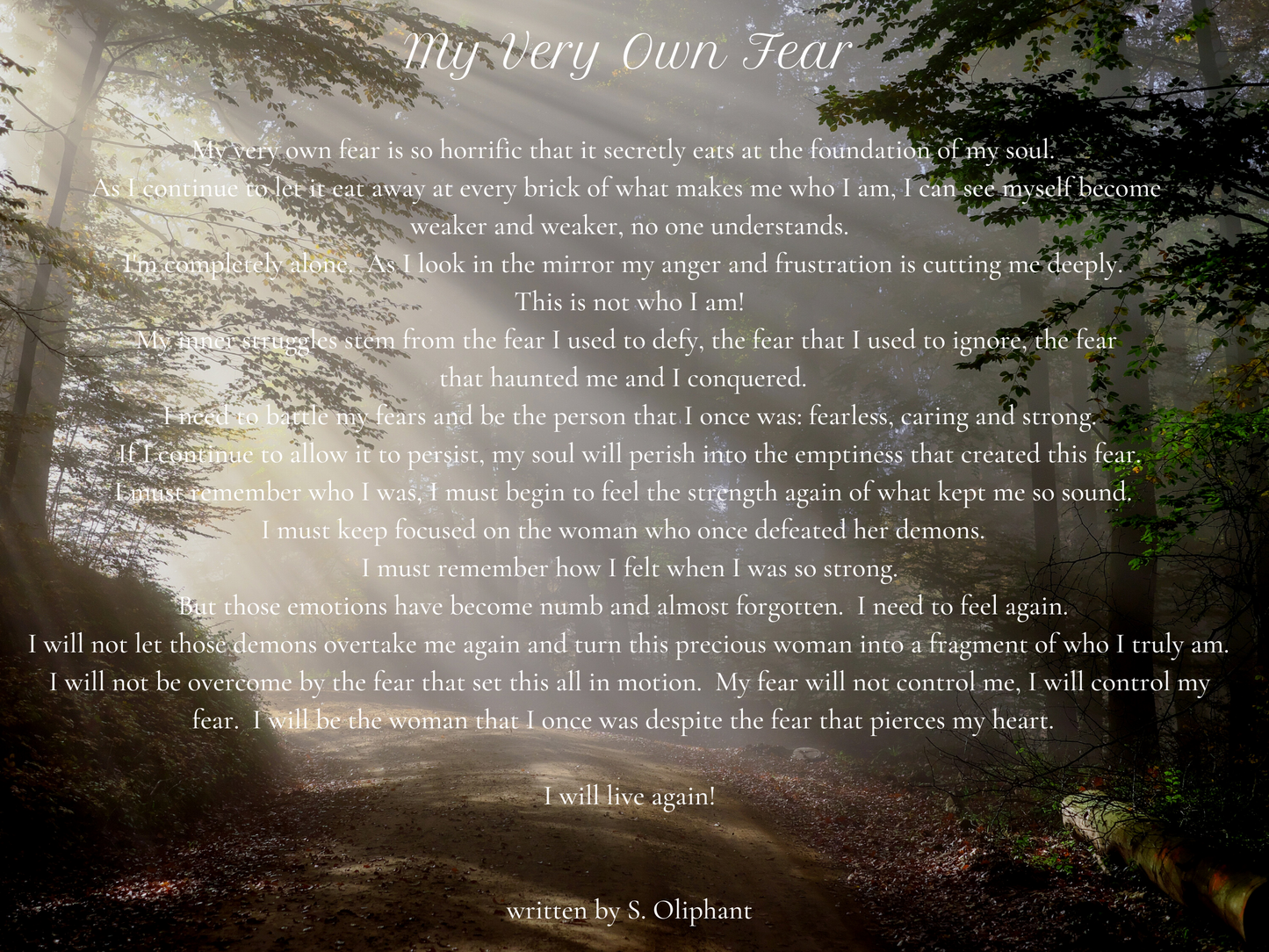 My Very Own Fear - Poster