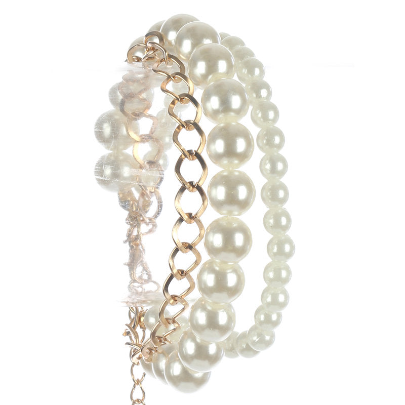 Lovely Double Strand Pearl Bracelet