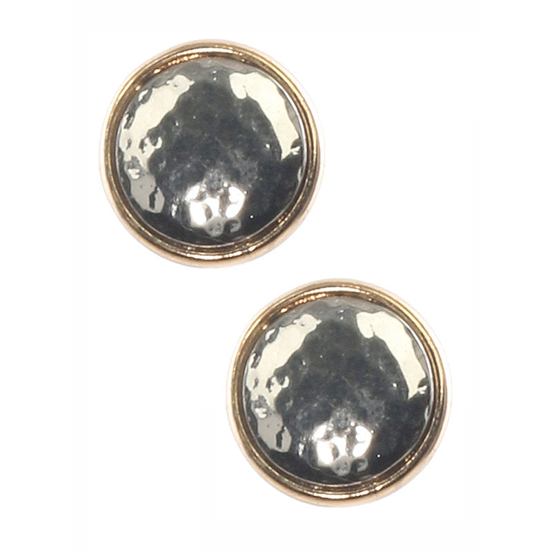 Lovely Stud Hammered Earrings