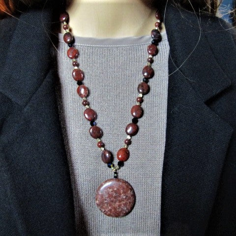 Lovely Burgundy Supreme Necklace