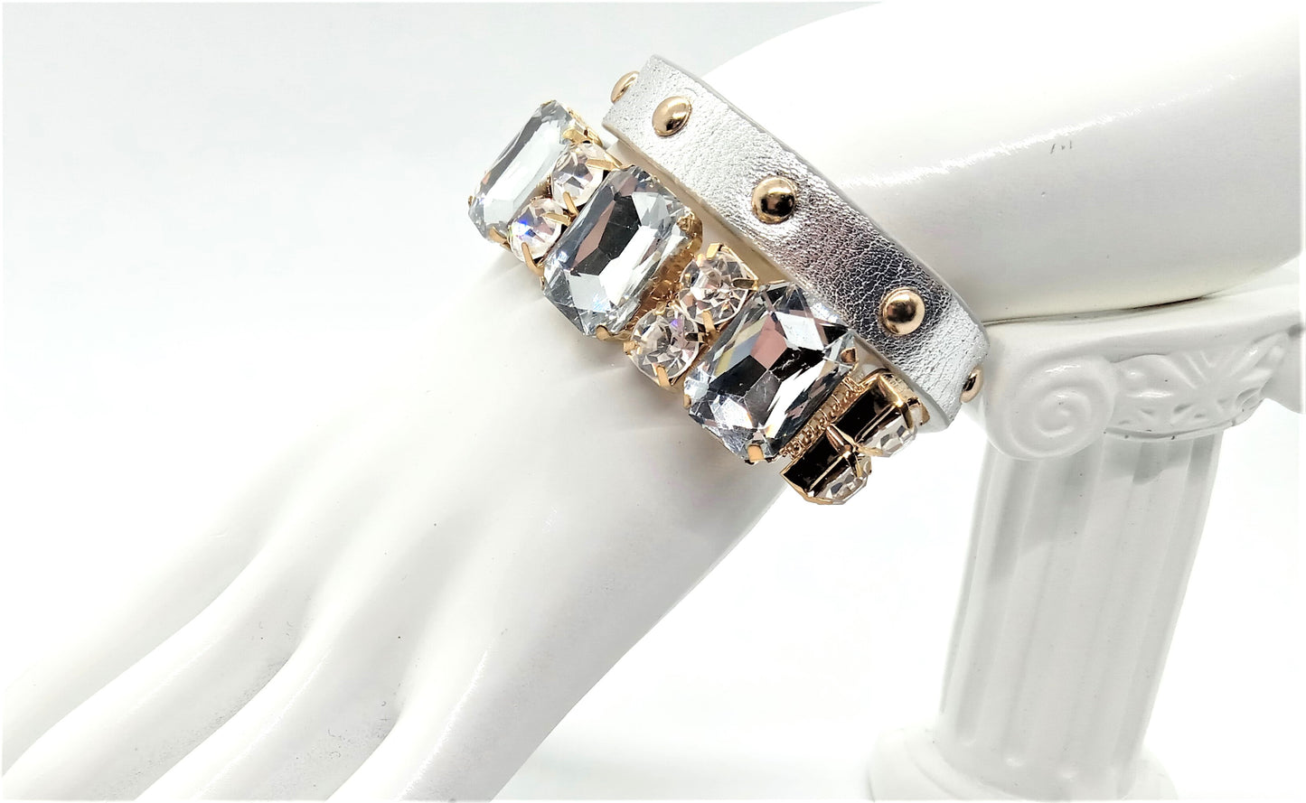 Lovely Rhinestone Double Wrap Bracelet