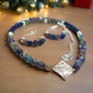 Fabulous Sea Blue Imperial Jasper Necklace Set