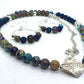 Fabulous Sea Blue Imperial Jasper Necklace Set