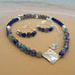 Fabulous Sea Blue Imperial Jasper Necklace Set