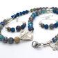 Fabulous Sea Blue Imperial Jasper Necklace Set