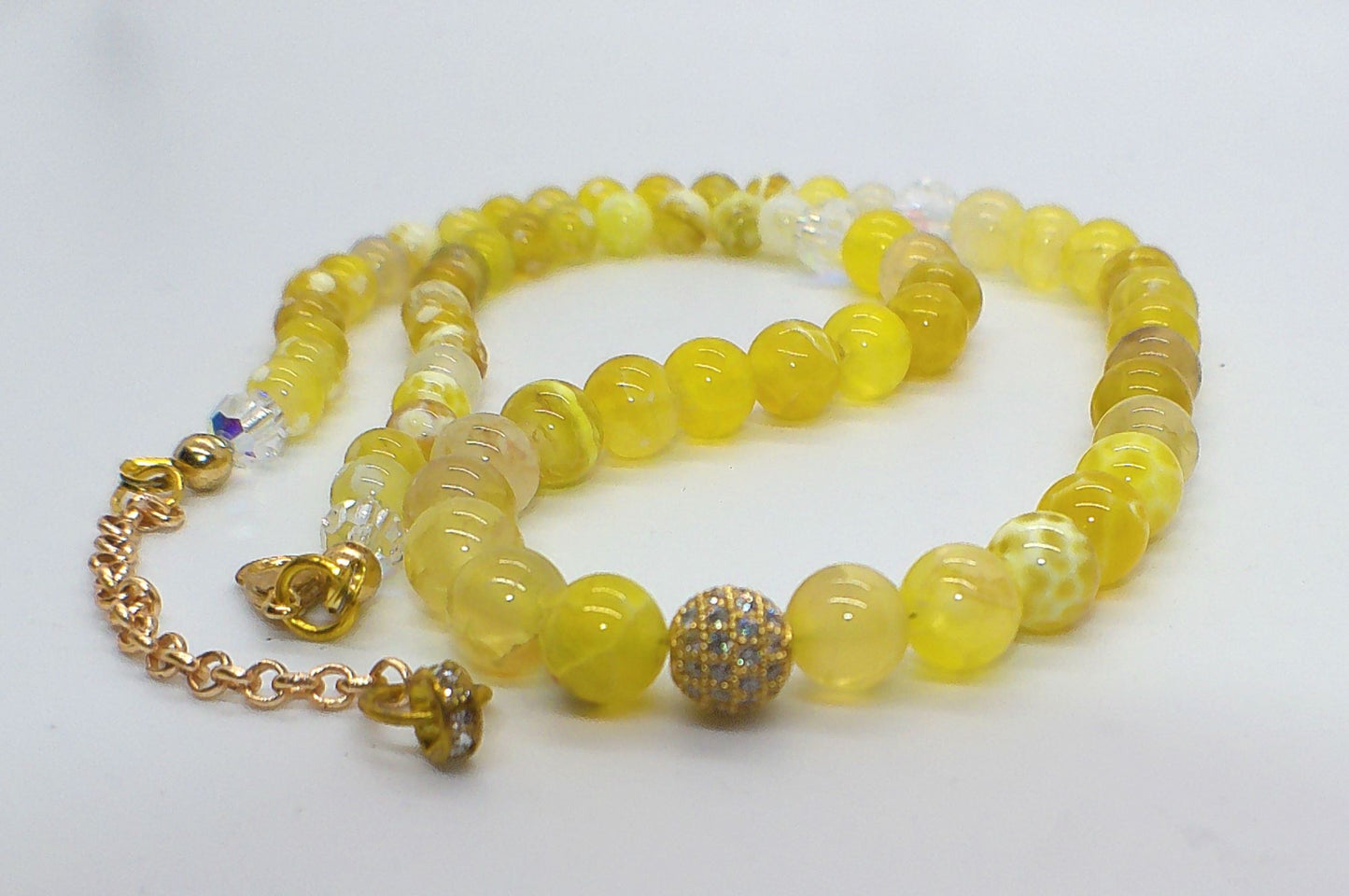 Fabulous Yellow Agates Necklace