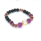 Amethyst and Black Garnet Yoga Bracelet