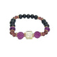 Amethyst and Black Garnet Yoga Bracelet