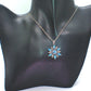 Lovely Blue Winter Snowflake Necklace