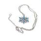 Lovely Blue Winter Snowflake Necklace