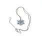 Lovely Blue Winter Snowflake Necklace