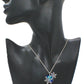 Beautiful Blue Heart and Snowflake Necklace