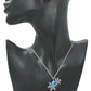 Beautiful Blue Heart and Snowflake Necklace