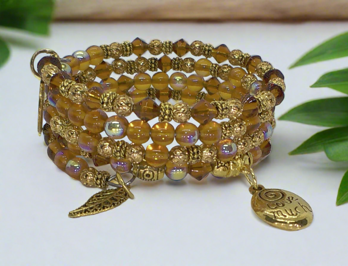 Lovely Sparkles of Brown Bracelet