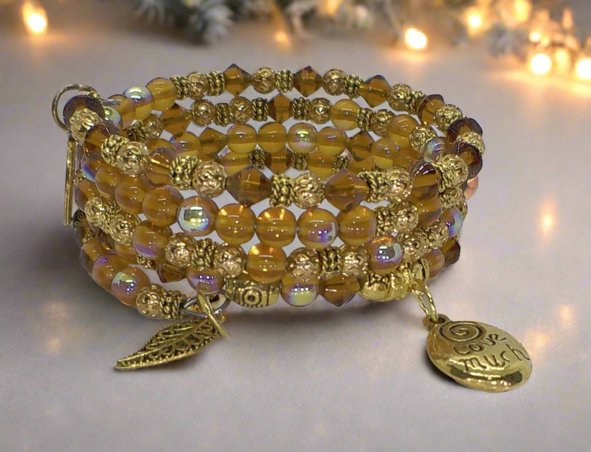 Lovely Sparkles of Brown Bracelet