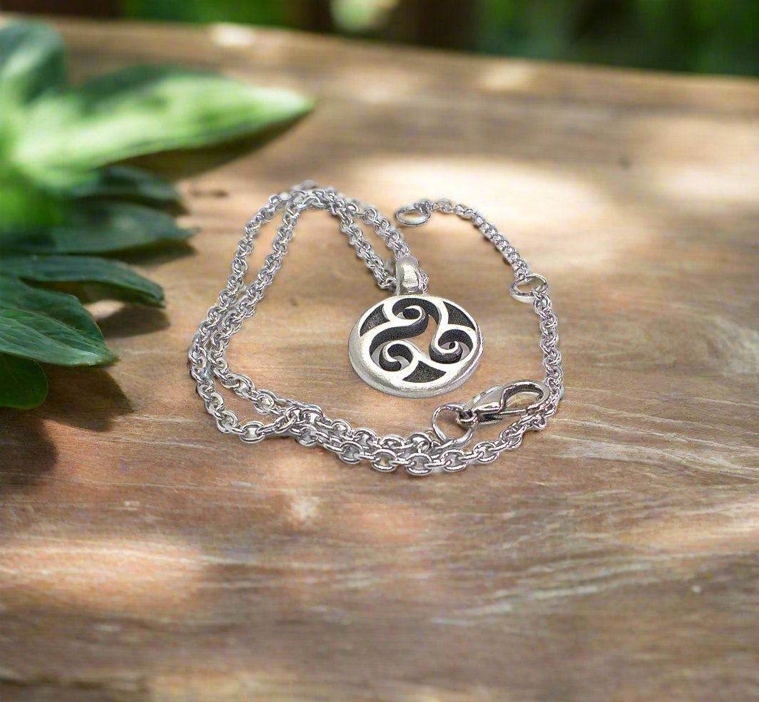 Triple Spiral Necklace