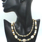 Tantalizing Opal Crystals, Natural Magnesite and Italian Onyx, Two-Strands, Beaded Necklace - crafted by Artistry Jewelry