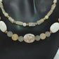 Tantalizing Opal Crystals, Natural Magnesite and Italian Onyx, Two-Strands, Beaded Necklace - crafted by Artistry Jewelry