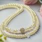 Gorgeous Yellow Pearl Beads,Briolette Crystals, and Cubic Zirconia, One-of-a-Kind Beaded Necklace-handcrafted by Artistry Jewelry