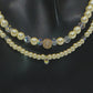 Gorgeous Yellow Pearl Beads,Briolette Crystals, and Cubic Zirconia, One-of-a-Kind Beaded Necklace-handcrafted by Artistry Jewelry