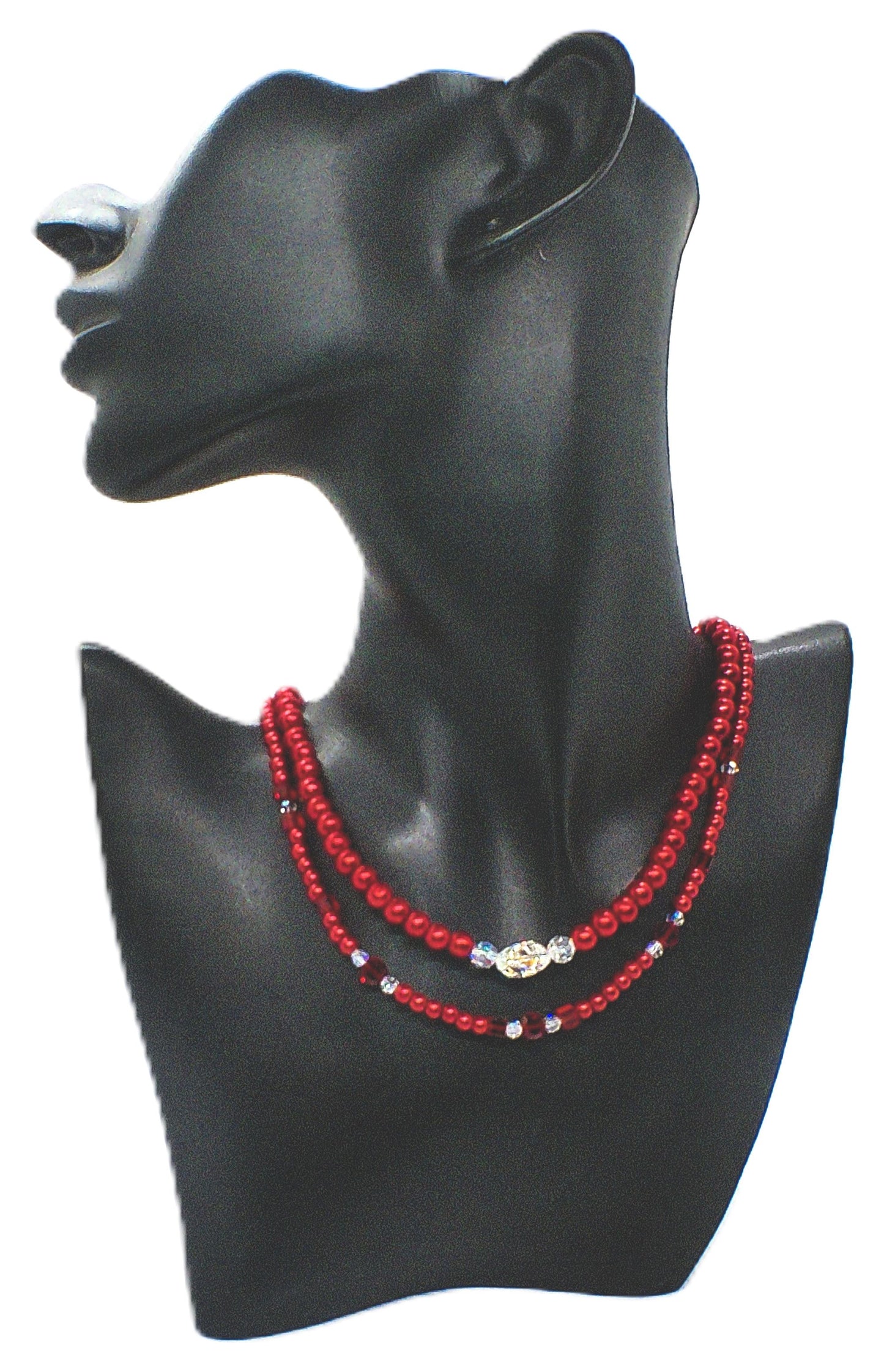 Gorgeous Red, Cosmic Crystal, One-of-a-Kind Necklace-Handcrafted by Artistry Jewelry