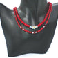 Gorgeous Red, Cosmic Crystal, One-of-a-Kind Necklace-Handcrafted by Artistry Jewelry