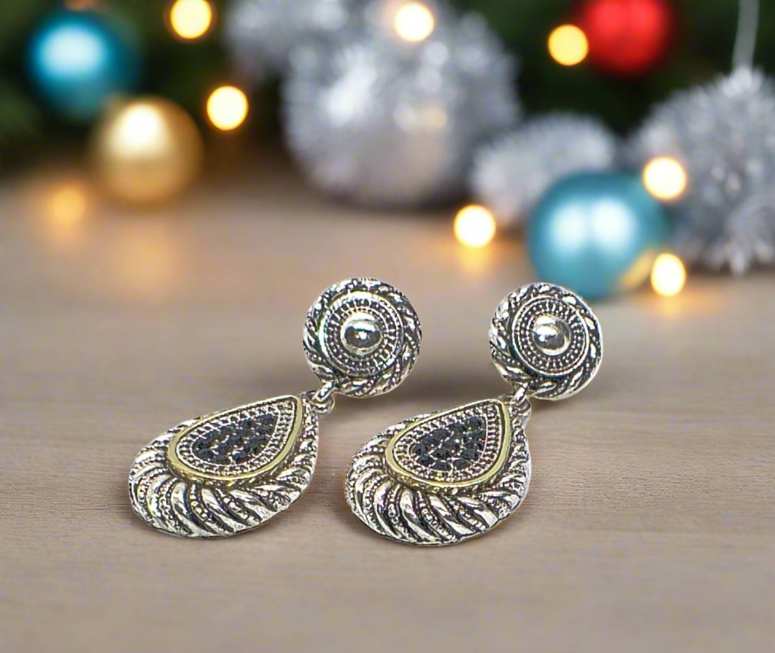 Lovely Silver Swirl Earrings