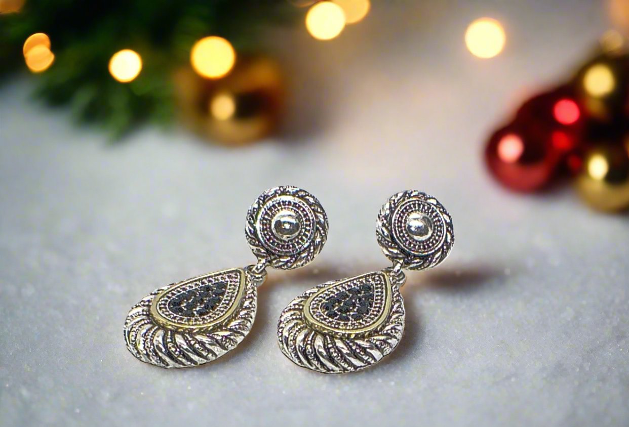 Lovely Silver Swirl Earrings