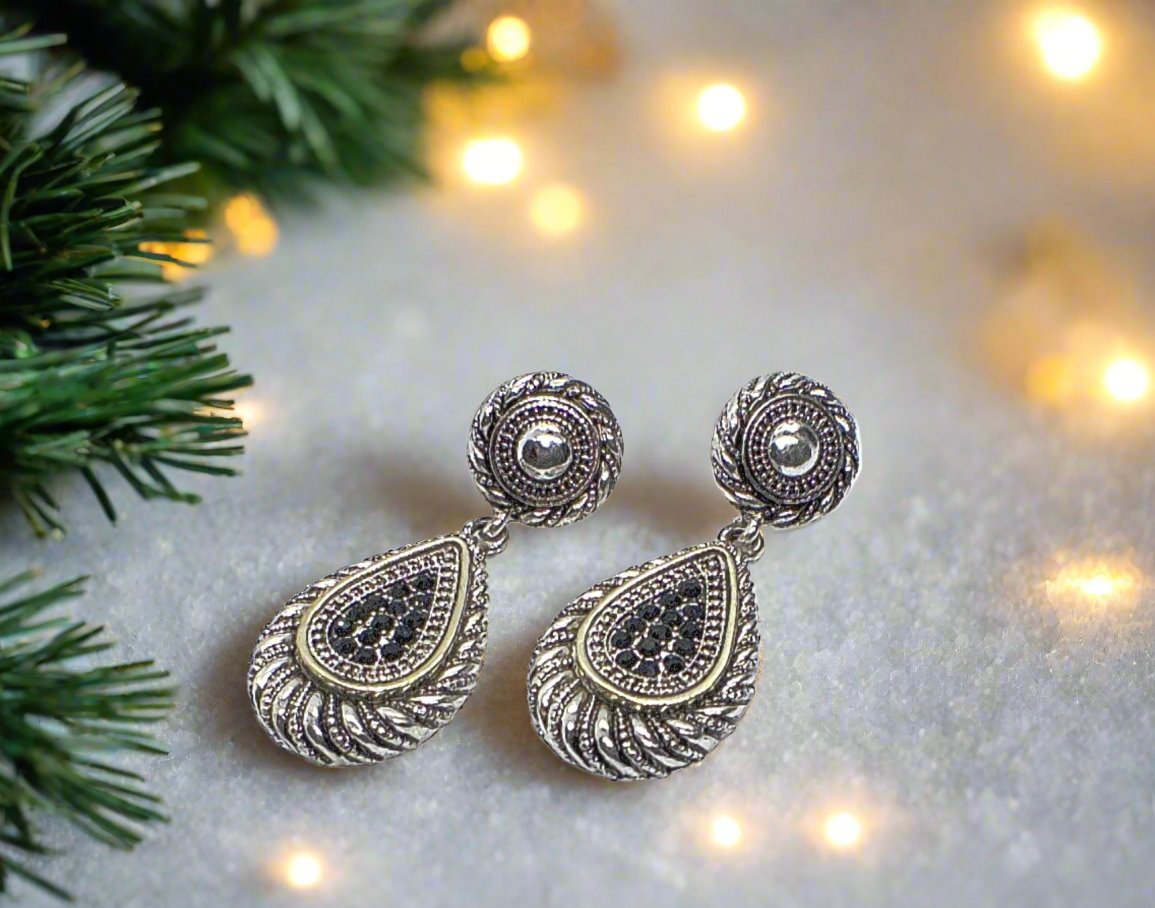 Lovely Silver Swirl Earrings