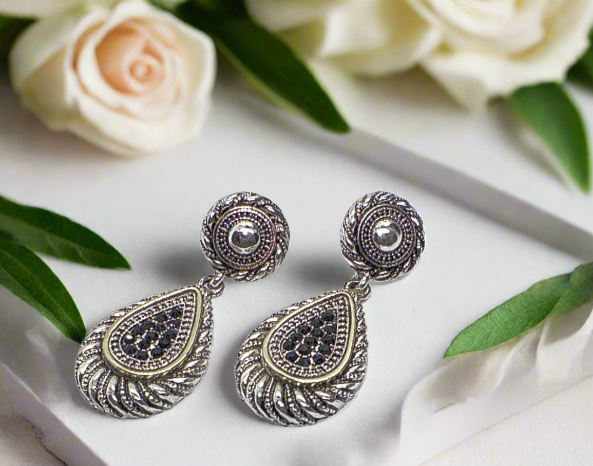 Lovely Silver Swirl Earrings