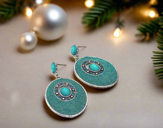 Tantalizing Teal Earrings