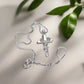 Stunning Heart and Cross Pendant Necklace