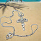 Stunning Heart and Cross Pendant Necklace