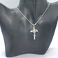 Stunning Heart and Cross Pendant Necklace