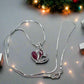 Stunning Red Crystal Heart Necklace