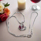 Stunning Red Crystal Heart Necklace