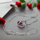 Stunning Red Crystal Heart Necklace