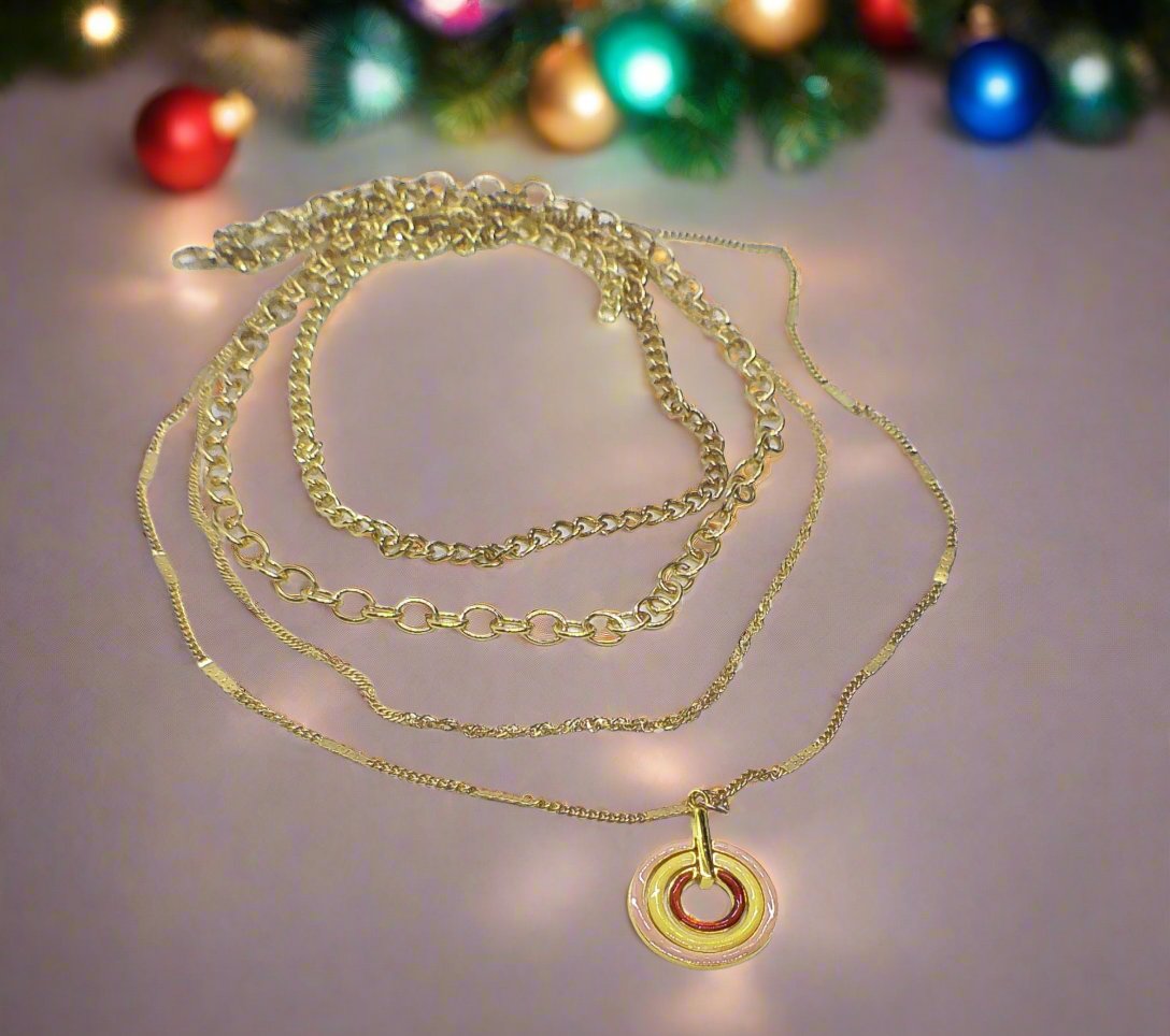 Beautiful Multi-layer Gold Necklace