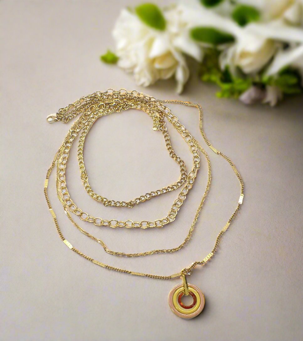 Beautiful Multi-layer Gold Necklace