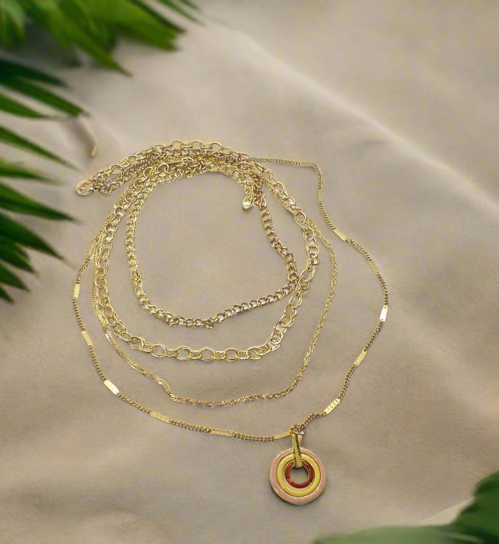 Beautiful Multi-layer Gold Necklace