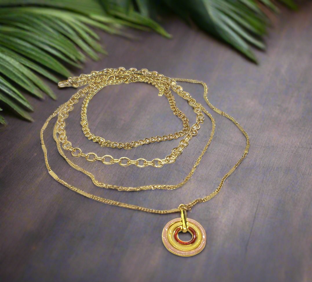 Beautiful Multi-layer Gold Necklace