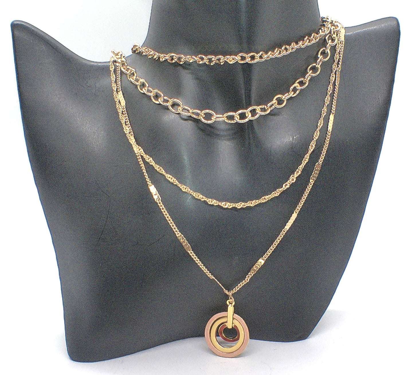 Beautiful Multi-layer Gold Necklace