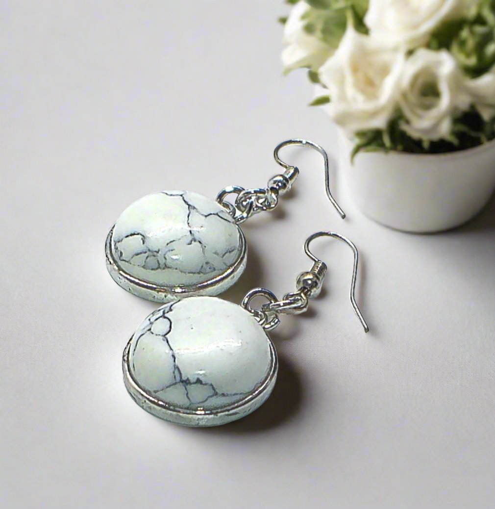 Magnesite Natural Stone Dangle Earring