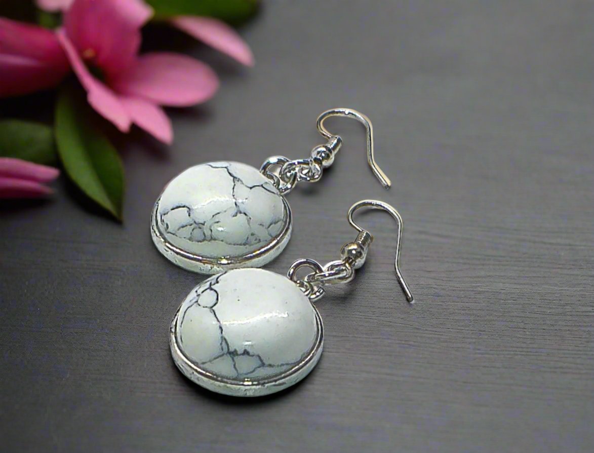 Magnesite Natural Stone Dangle Earring