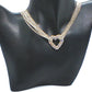 Multi Chain PAVE Heart Necklace