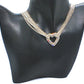 Multi Chain PAVE Heart Necklace