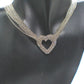 Multi Chain PAVE Heart Necklace