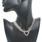 Multi Chain PAVE Heart Necklace